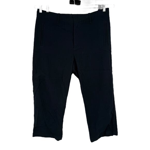Rag & Bone Pants cropped wide legs navy blue size 16 - Picture 1 of 6